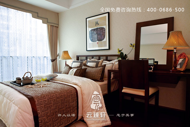 新中式臥室設(shè)計效果圖