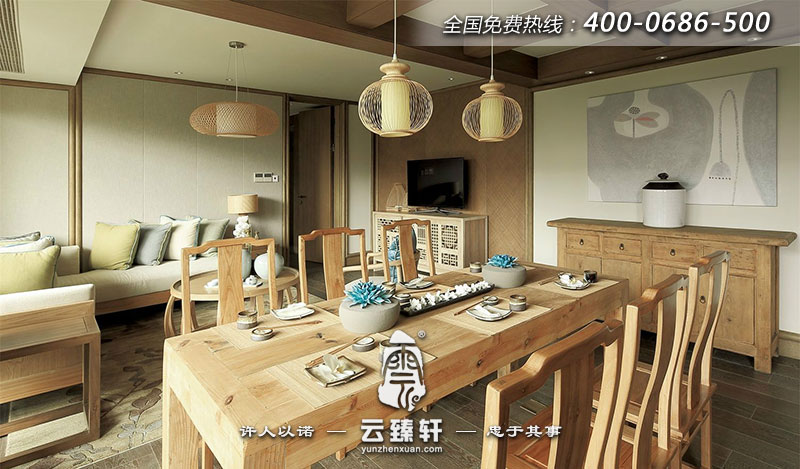 茶室的設(shè)計(jì)更是帶給人一種放松感和親切感