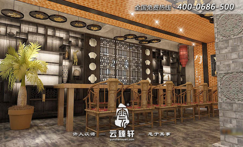 茶樓的大廳設(shè)計(jì)效果圖