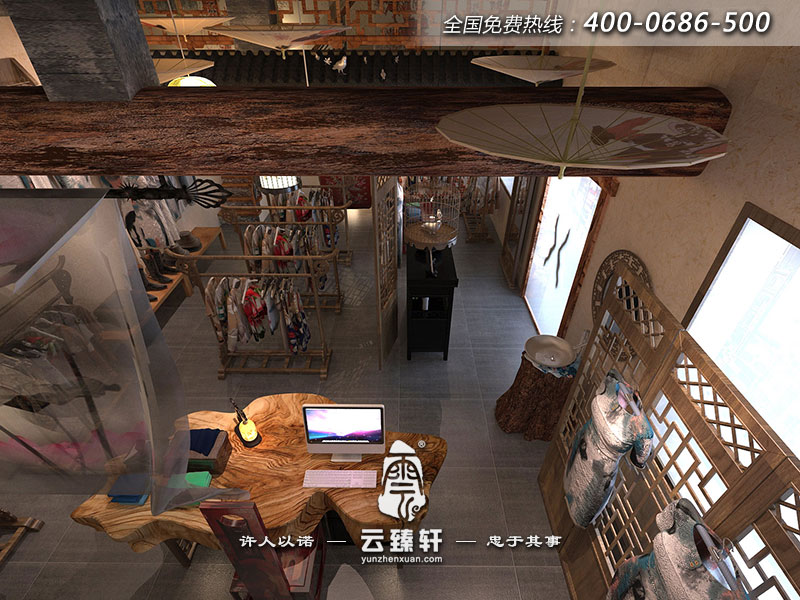 中式服裝店前臺(tái)設(shè)計(jì)效果圖