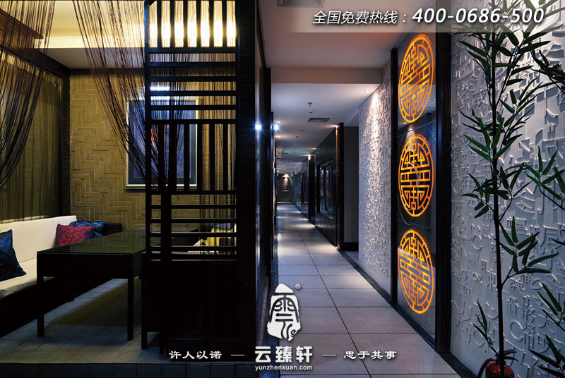 簡約的茶館卡座設(shè)計