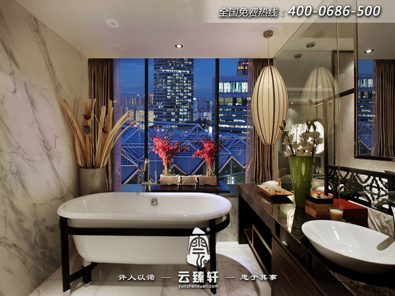 中式設計樣板房衛(wèi)生間圖片