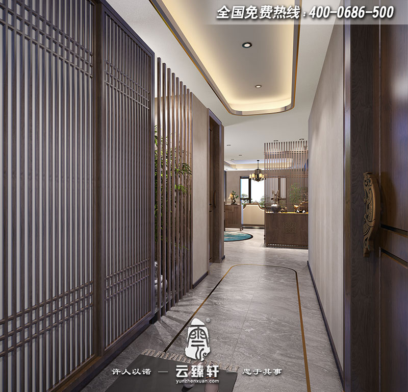 中式家居門(mén)廳設(shè)計(jì)效果圖